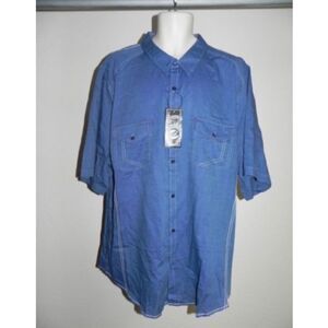 Drill Button Front Shirt Mens Big & Tall 4XLB NWT